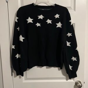 Dark Navy Stars Graphic Sweater